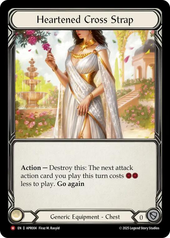 Heartened Cross Strap [APR004] (Armory Deck: Legends Prism) | Good Games Cannington