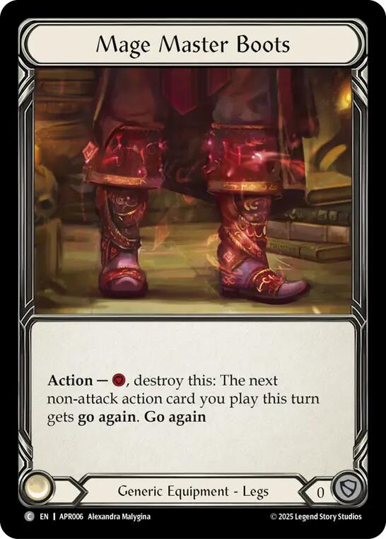 Mage Master Boots [APR006] (Armory Deck: Legends Prism) | Good Games Cannington