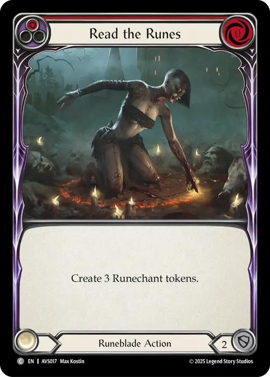 Read the Runes (Red) [AVS017] (Armory Deck: Legends Viserai) | Good Games Cannington