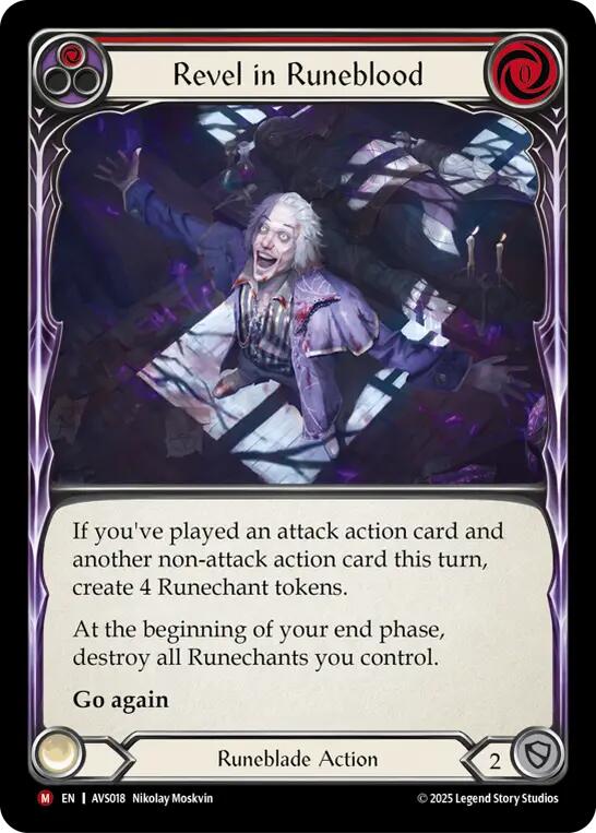 Revel in Runeblood (Red) [AVS018] (Armory Deck: Legends Viserai) | Good Games Cannington