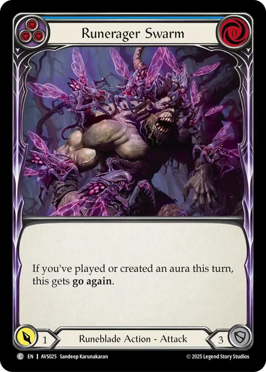 Runerager Swarm (Blue) [AVS025] (Armory Deck: Legends Viserai) | Good Games Cannington