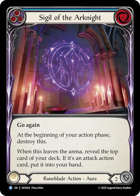 Sigil of the Arknight (Blue) [AVS028] (Armory Deck: Legends Viserai) | Good Games Cannington