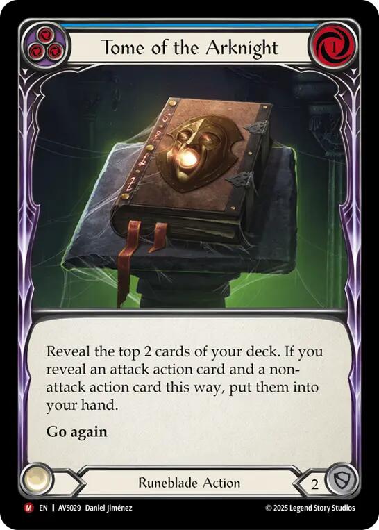 Tome of the Arknight (Blue) [AVS029] (Armory Deck: Legends Viserai) | Good Games Cannington