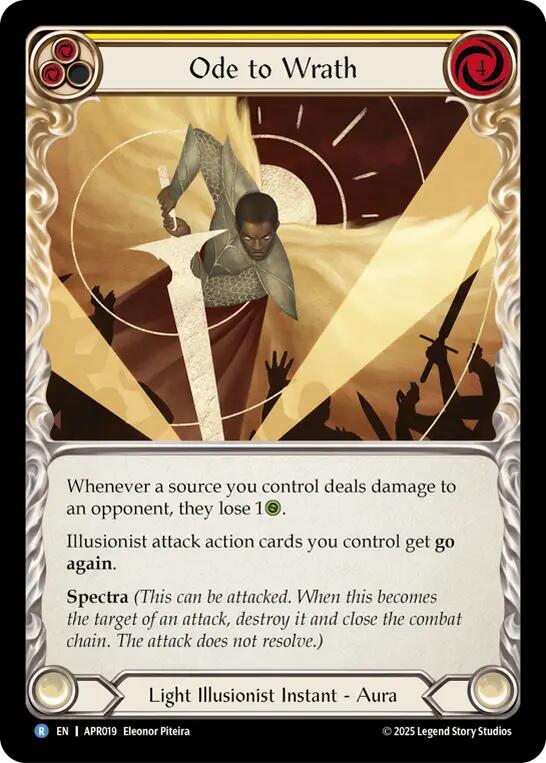 Ode to Wrath [APR019] (Armory Deck: Legends Prism) | Good Games Cannington