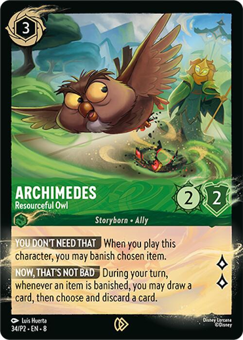 Archimedes - Resourceful Owl (34/P2) [Promo Cards] | Good Games Cannington