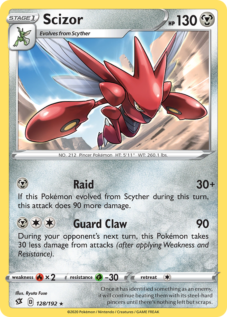 Scizor (128/192) [Sword & Shield: Rebel Clash] | Good Games Cannington