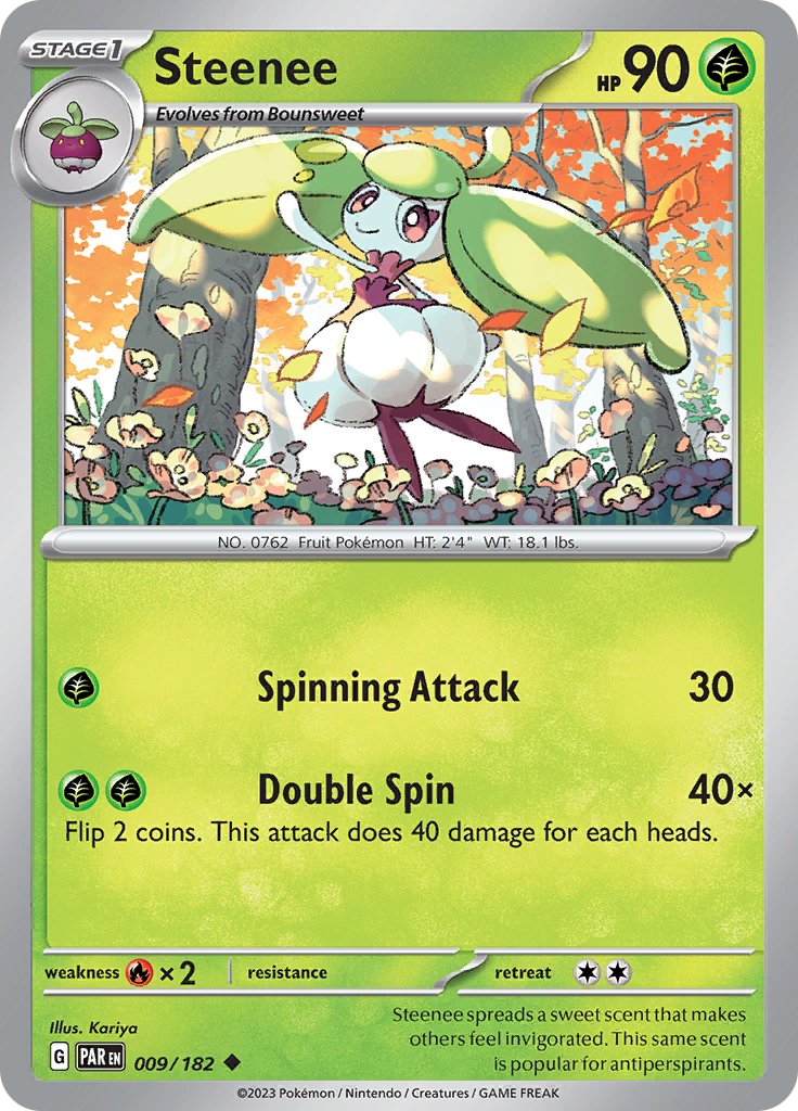 Steenee (009/182) [Scarlet & Violet: Paradox Rift] | Good Games Cannington