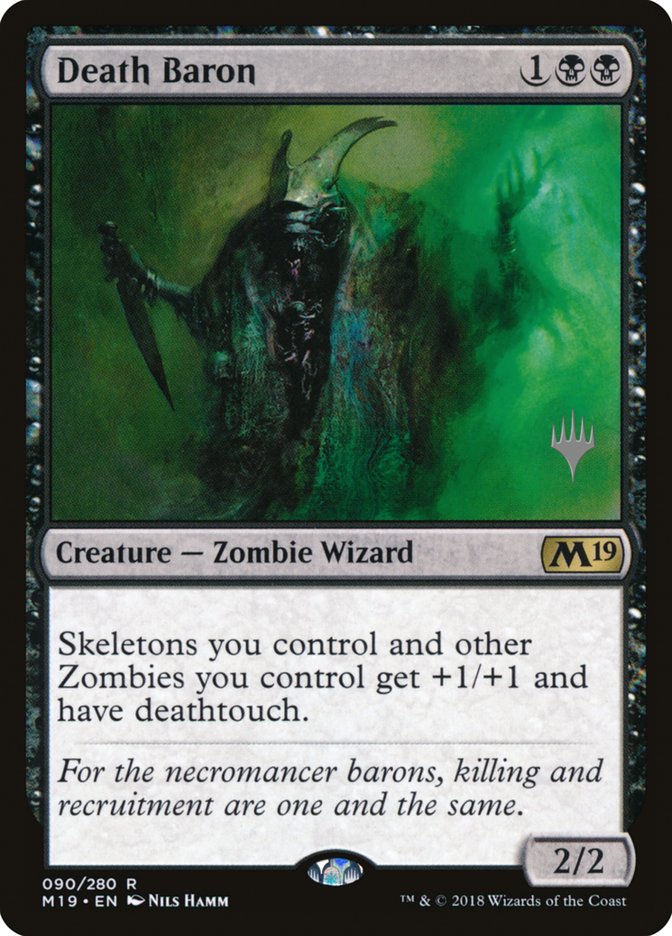 Death Baron (Promo Pack) [Core Set 2019 Promos] | Good Games Cannington