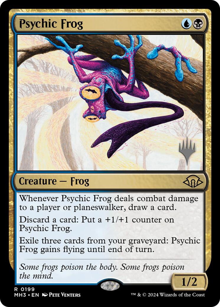 Psychic Frog [Edge of Eternities Promo Pack] | Good Games Cannington