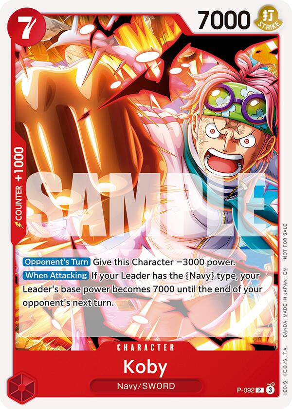 Koby (OP12 Release Event) [One Piece Promotion Cards] | Good Games Cannington