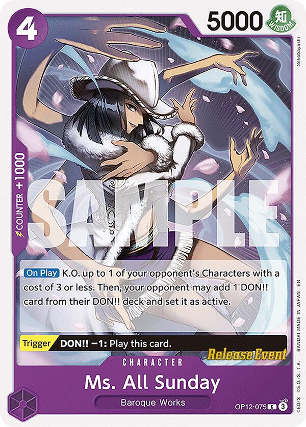 Ms. All Sunday [Legacy of the Master Release Event Cards] | Good Games Cannington