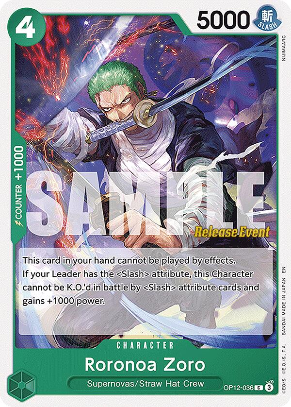 Roronoa Zoro [Legacy of the Master Release Event Cards] | Good Games Cannington