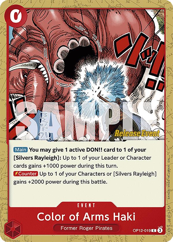 Color of Arms Haki [Legacy of the Master Release Event Cards] | Good Games Cannington