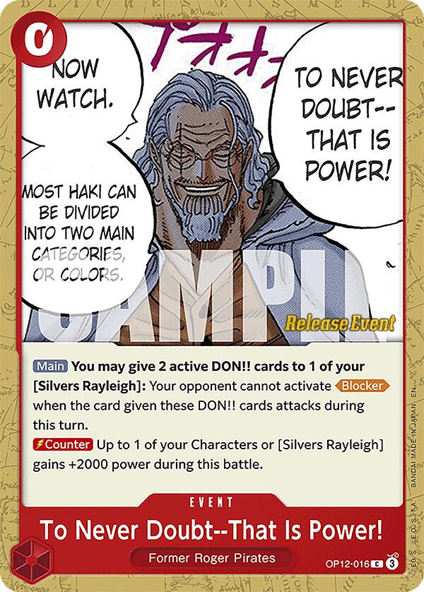 To Never Doubt--That Is Power! [Legacy of the Master Release Event Cards] | Good Games Cannington