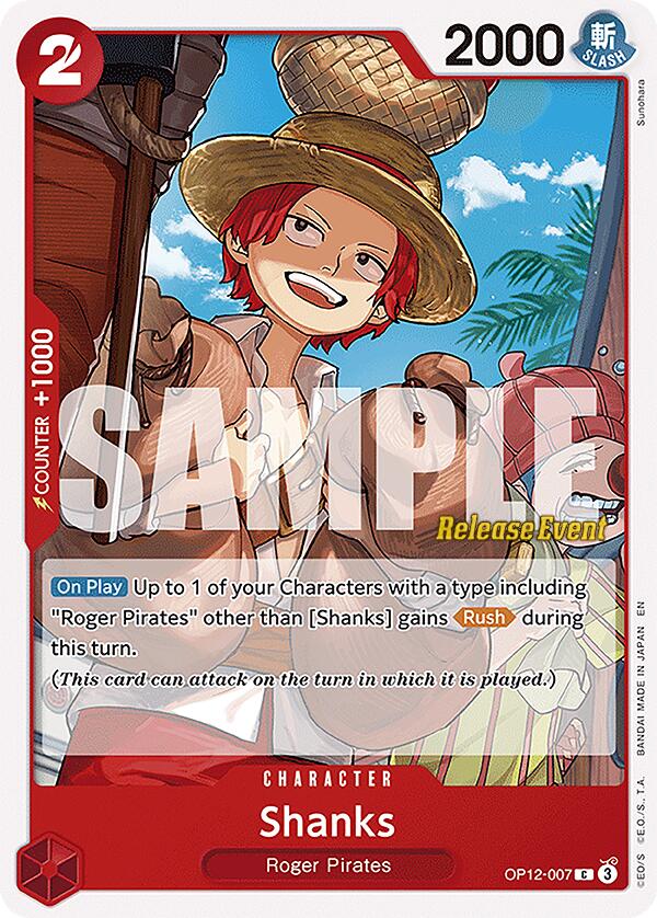 Shanks [Legacy of the Master Release Event Cards] | Good Games Cannington