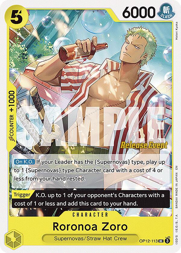 Roronoa Zoro [Legacy of the Master Release Event Cards] | Good Games Cannington