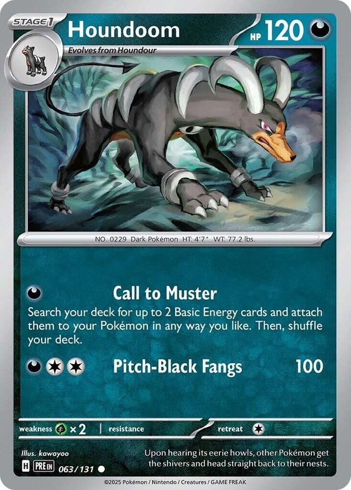 Houndoom (063/131) [Scarlet & Violet: Prismatic Evolutions] | Good Games Cannington