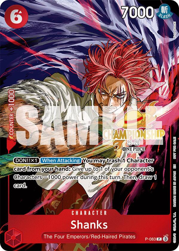 Shanks (CS 25-26 Event Pack) [One Piece Promotion Cards] | Good Games Cannington