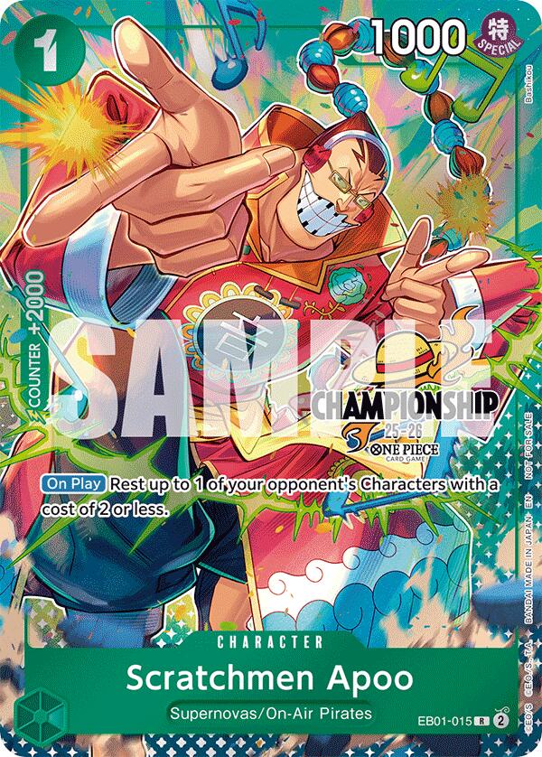 Scratchmen Apoo (CS 25-26 Celebration Pack) [One Piece Promotion Cards] | Good Games Cannington