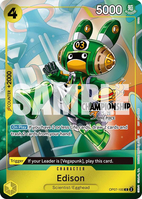 Edison (CS 25-26 Celebration Pack) [One Piece Promotion Cards] | Good Games Cannington