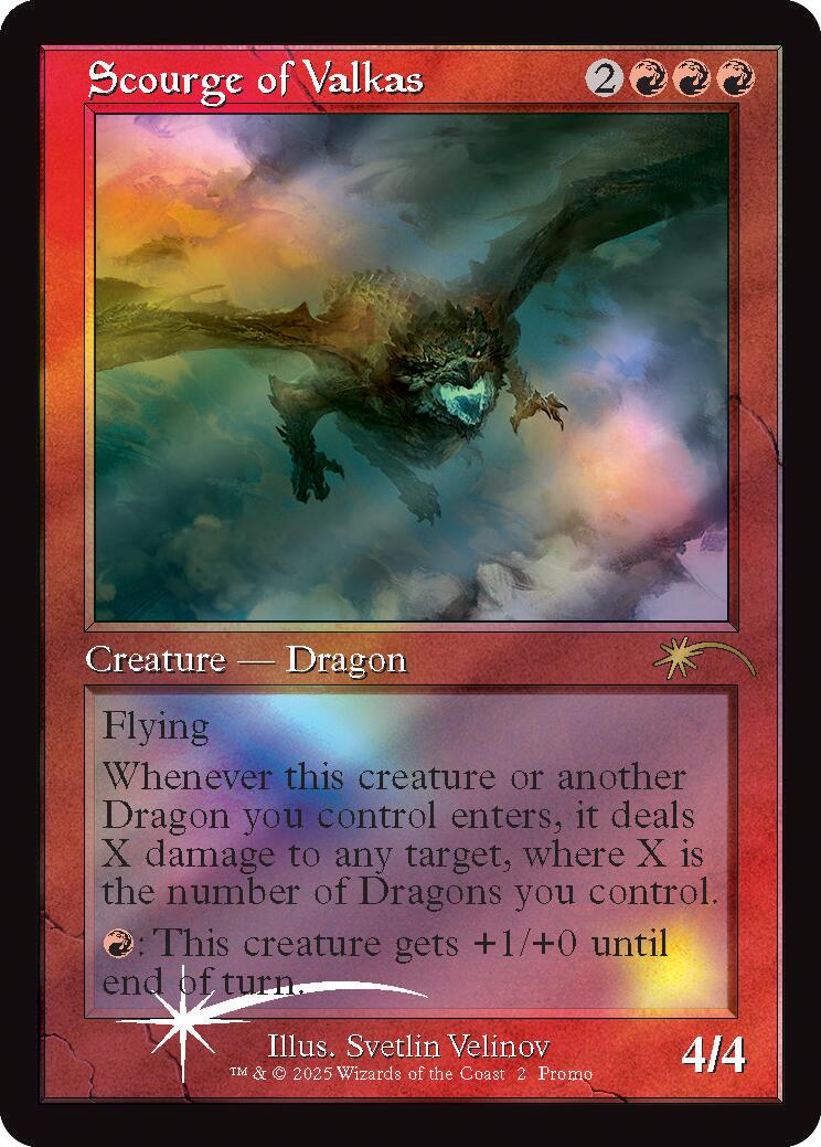 Scourge of Valkas (Retro Frame) [Secret Lair Drop Series] | Good Games Cannington