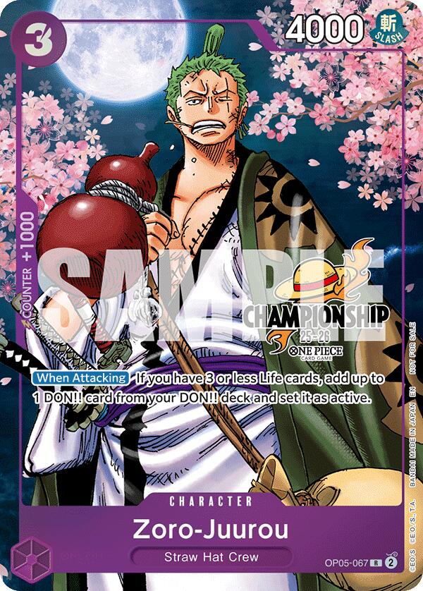 Zoro-Juurou (CS 25-26 Event Pack Finalist Ver.) [One Piece Promotion Cards] | Good Games Cannington