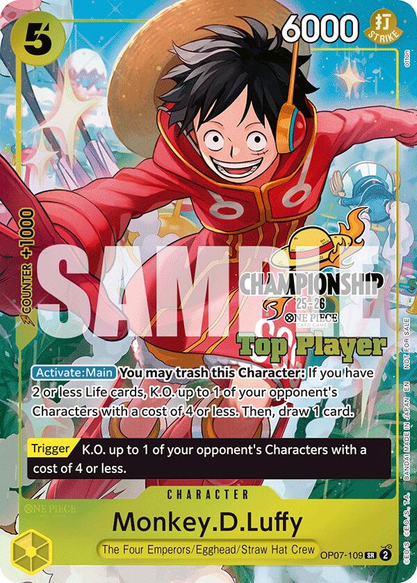 Monkey.D.Luffy (CS 25-26 Top Player Pack) [One Piece Promotion Cards] | Good Games Cannington