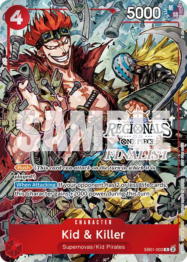 Kid & Killer (Online Regional Finalist Card Set 2025 Vol.2) [One Piece Promotion Cards] | Good Games Cannington