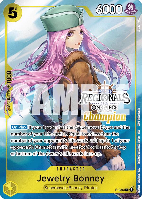 Jewelry Bonney (Online Regional Champion Card Set 2025 Vol.2) [One Piece Promotion Cards] | Good Games Cannington