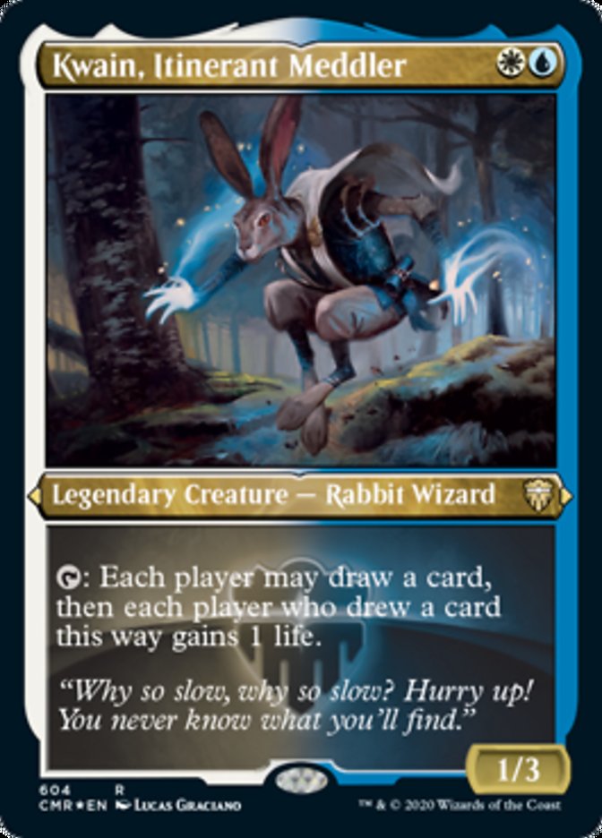 Kwain, Itinerant Meddler (Etched) [Commander Legends] | Good Games Cannington