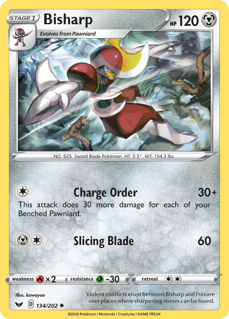 Bisharp (134/202) [Sword & Shield: Base Set] | Good Games Cannington