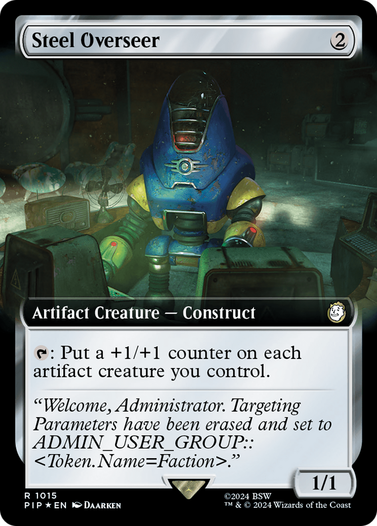 Steel Overseer (Extended Art) (Surge Foil) [Fallout] | Good Games Cannington
