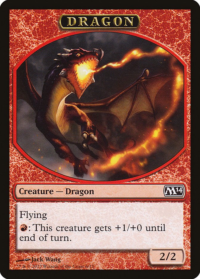 Dragon Token [Magic 2014 Tokens] | Good Games Cannington