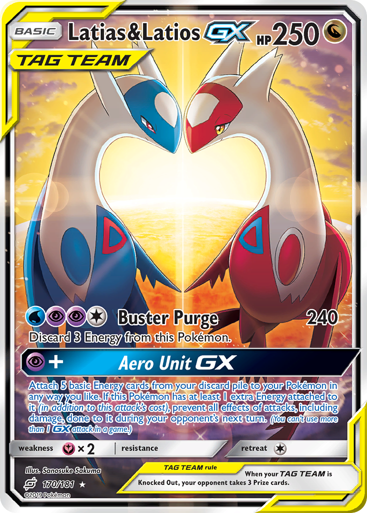 Latias & Latios GX (170/181) [Sun & Moon: Team Up] | Good Games Cannington