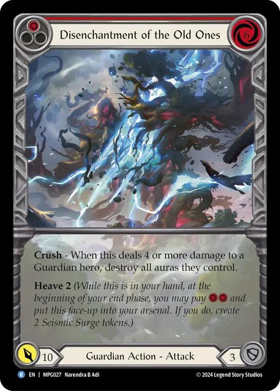 Disenchantment of the Old Ones (Extended Art) [MPG027] (Mastery Pack Guardian)  Rainbow Foil | Good Games Cannington