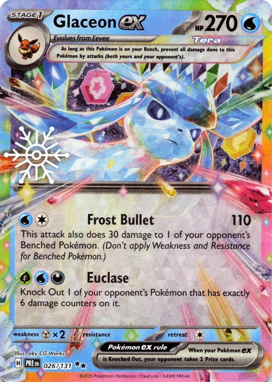 Glaceon ex (026/131) (Holiday Calendar) [Miscellaneous Cards] | Good Games Cannington