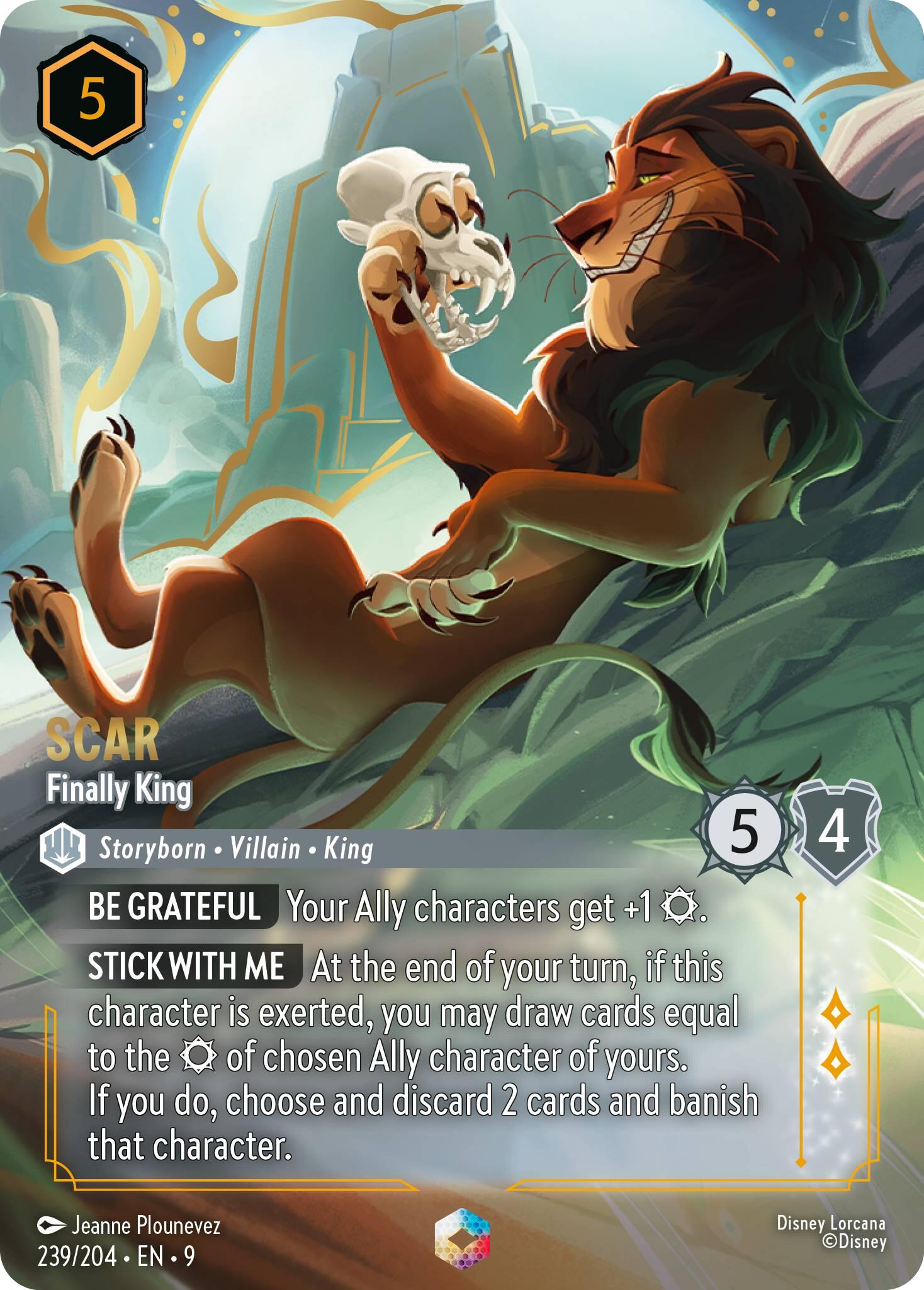 Scar - Finally King (Enchanted) (239/204) [Fabled] | Good Games Cannington