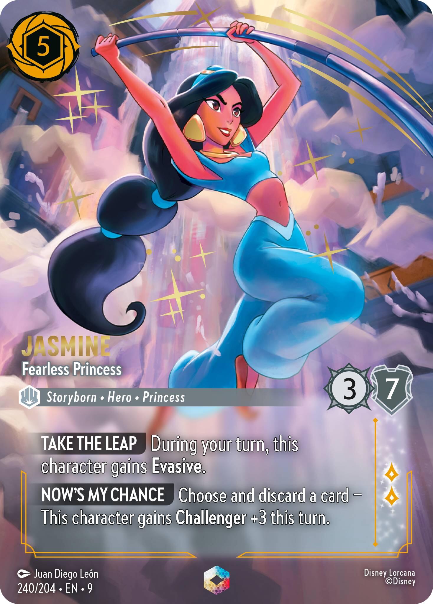 Jasmine - Fearless Princess (Enchanted) (240/204) [Fabled] | Good Games Cannington