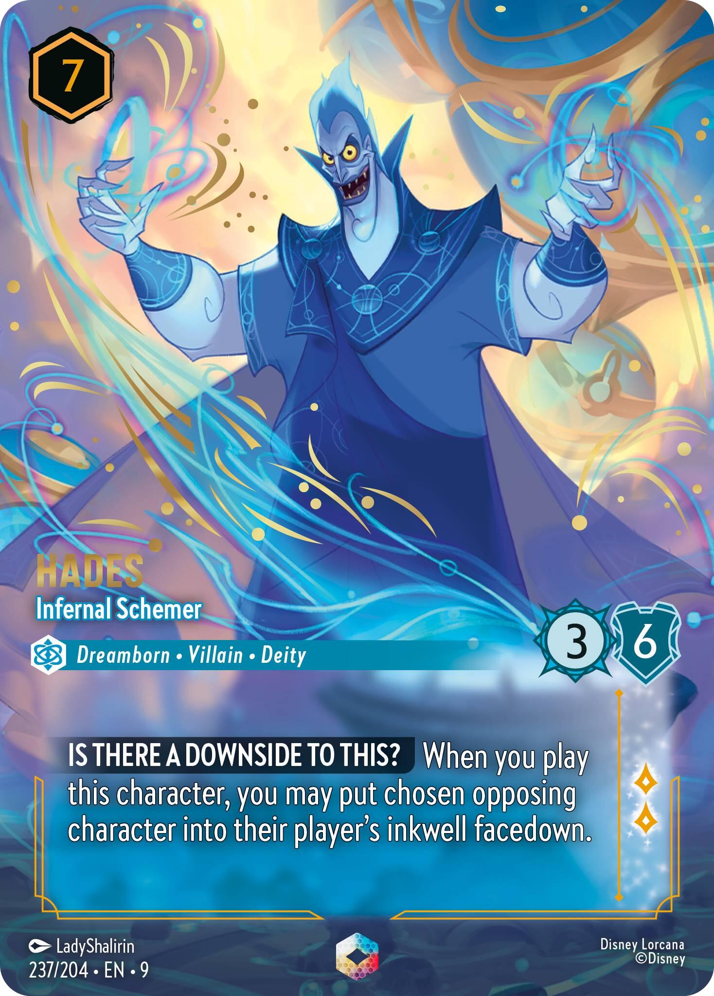 Hades - Infernal Schemer (Enchanted) (237/204) [Fabled] | Good Games Cannington