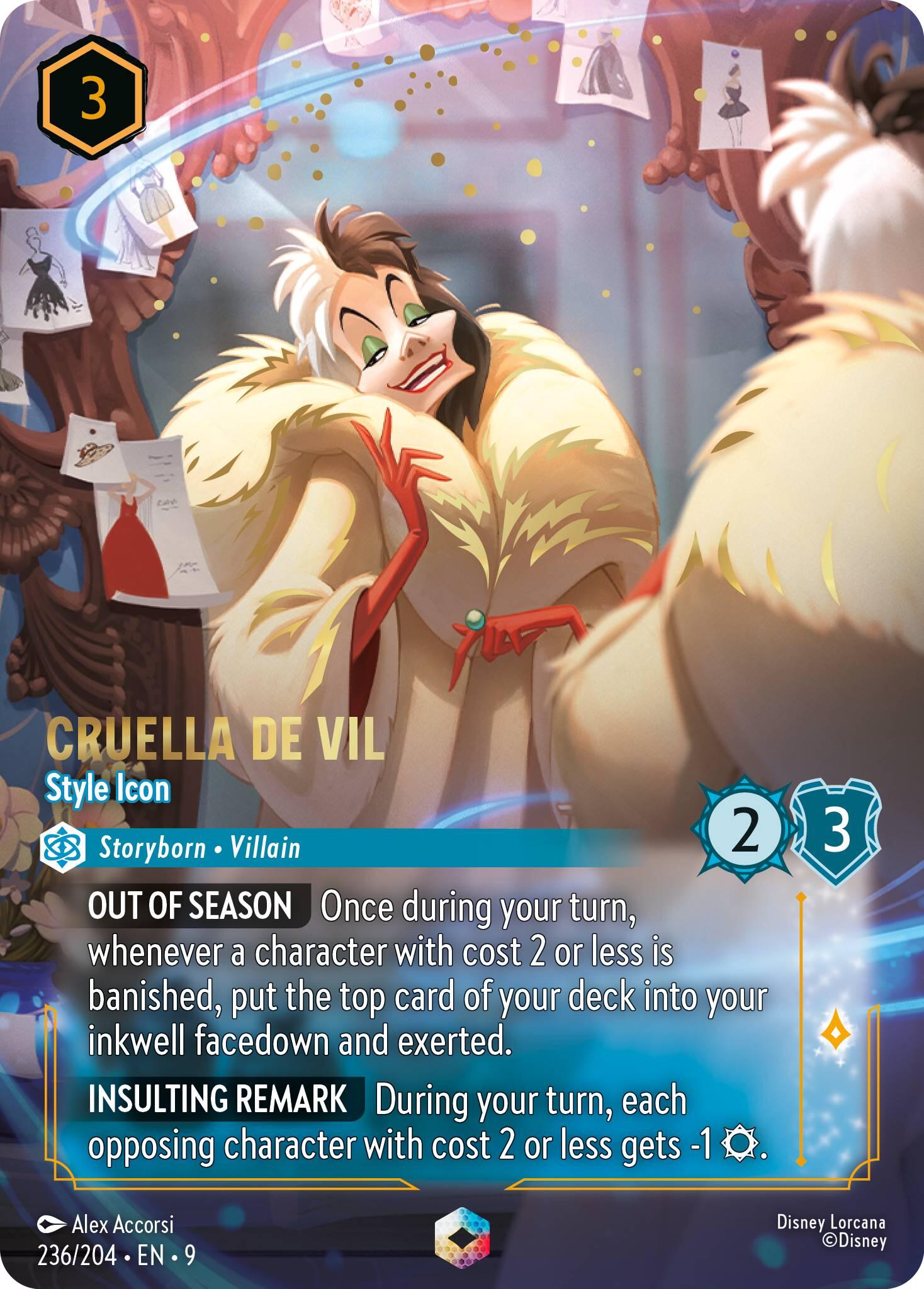 Cruella De Vil - Style Icon (Enchanted) (236/204) [Fabled] | Good Games Cannington