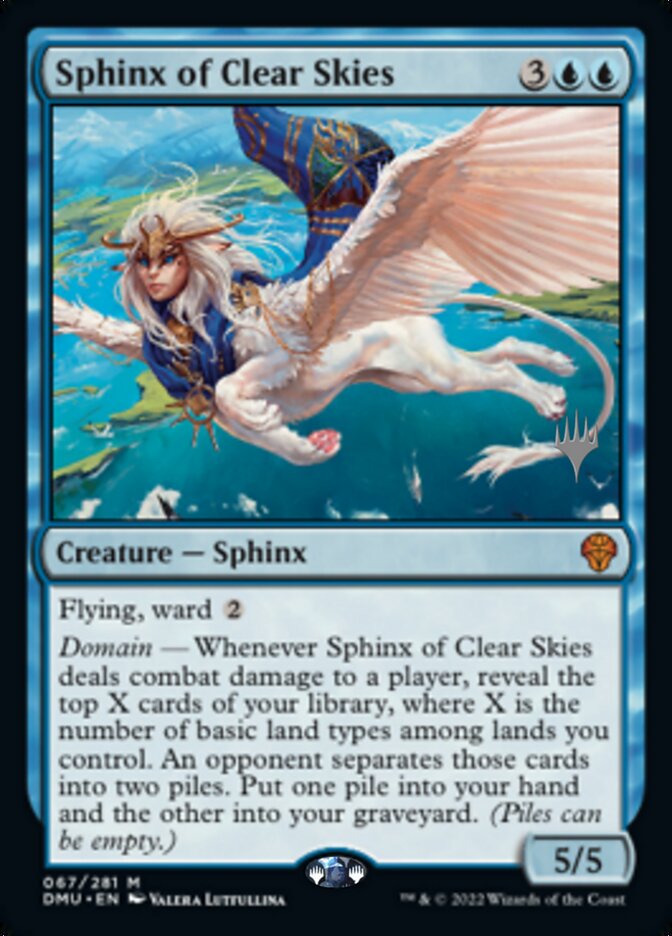 Sphinx of Clear Skies (Promo Pack) [Dominaria United Promos] | Good Games Cannington