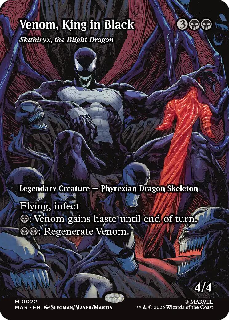 Venom, King in Black - Skithiryx, the Blight Dragon (Borderless) [Marvel's Spider-Man: Eternal-Legal] | Good Games Cannington