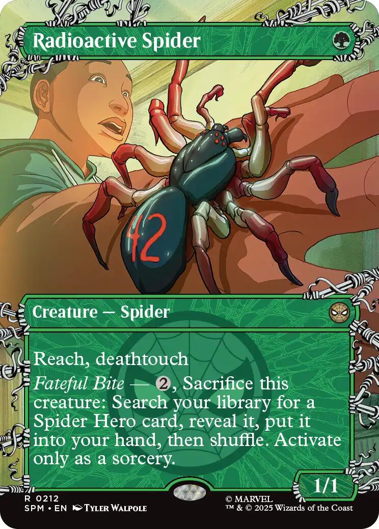 Radioactive Spider (Borderless) [Marvel's Spider-Man] | Good Games Cannington