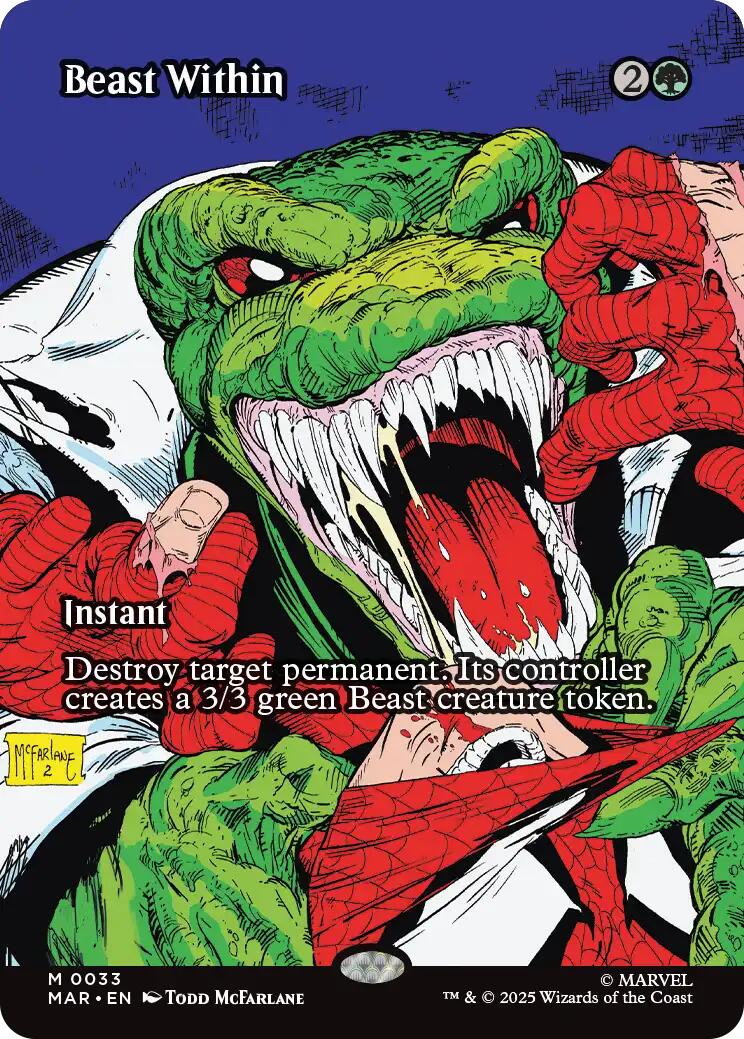Beast Within (Borderless) [Marvel's Spider-Man: Eternal-Legal] | Good Games Cannington