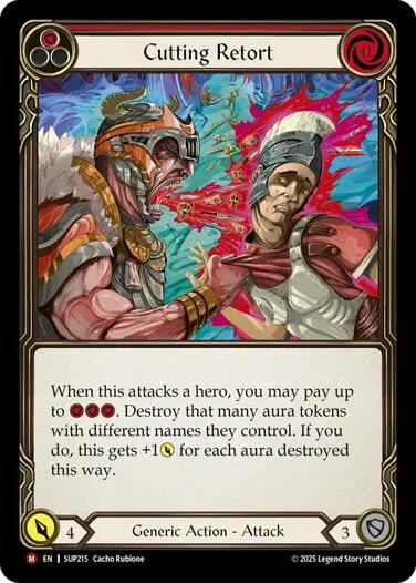 Cutting Retort [SUP215] (Super Slam)  Rainbow Foil | Good Games Cannington