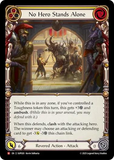 No Hero Stands Alone [SUP020] (Super Slam)  Rainbow Foil | Good Games Cannington