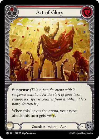 Act of Glory (Red) [SUP195] (Super Slam) | Good Games Cannington