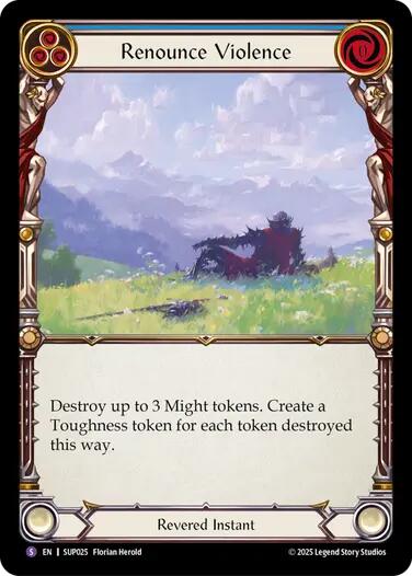 Renounce Violence [SUP025] (Super Slam)  Rainbow Foil | Good Games Cannington