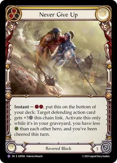 Never Give Up [SUP026] (Super Slam) | Good Games Cannington