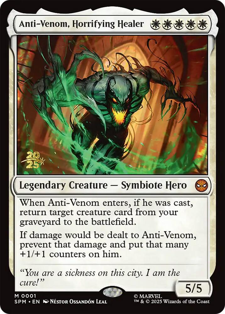 Anti-Venom, Horrifying Healer [Marvel's Spider-Man Prerelease Promos] | Good Games Cannington